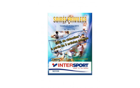 Soirée Privilège Intersport Noyon